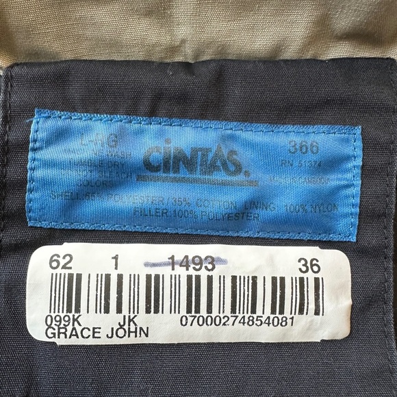 NWOT Cintas Classic Lined Jacket with pockets Size Large excellent condition. - Picture 10 of 10